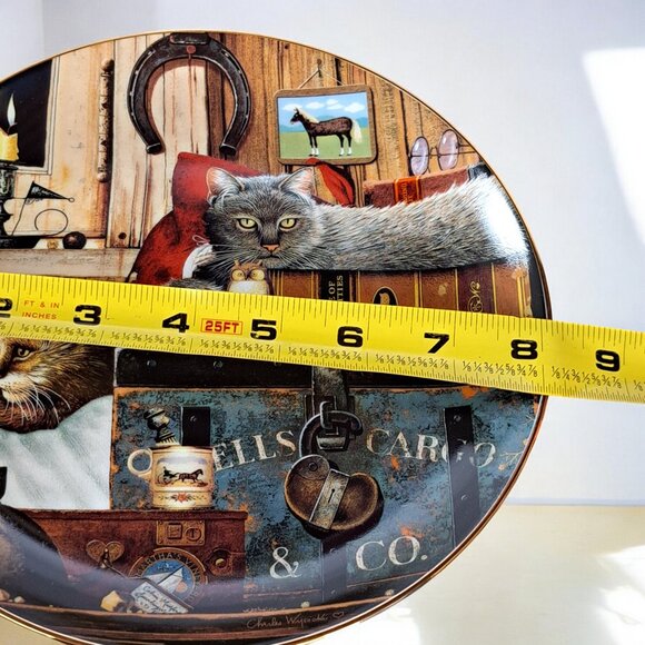 KITTY CARGO Plate Purr-fect Pairs Cats Kittens Charles Wysocki Bradford Exchange - Picture 5 of 6